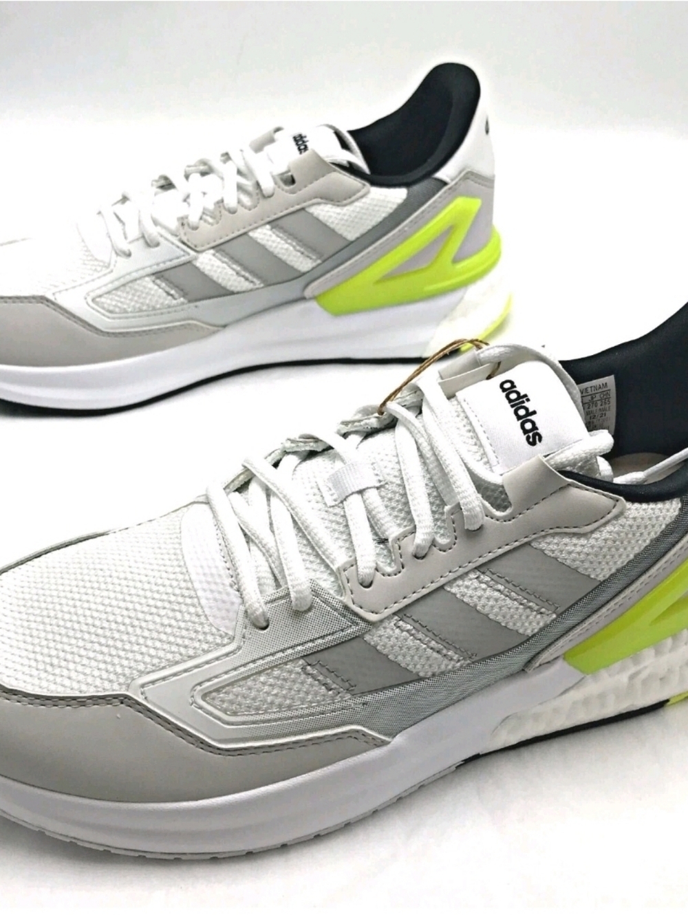 Adidas GW1105 Nebzed Super Boost Sneaker Shoe Grey Neon NO BOX